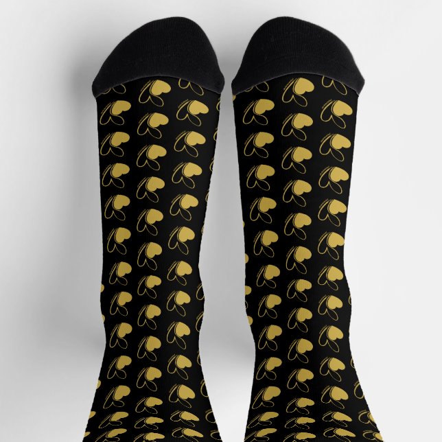 Chaussette Saint-Valentin Coeurs Tordus (Haut)