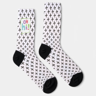 Chaussette Salut ! Bulle vocale colorée