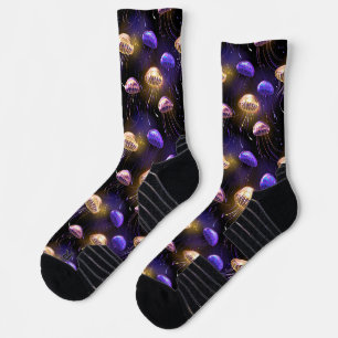 Chaussette Sans couture avec méduses lumineuses