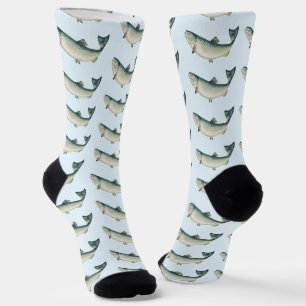 Chaussette Saumon de Californie par S.A. Kilbourne, Poisson V