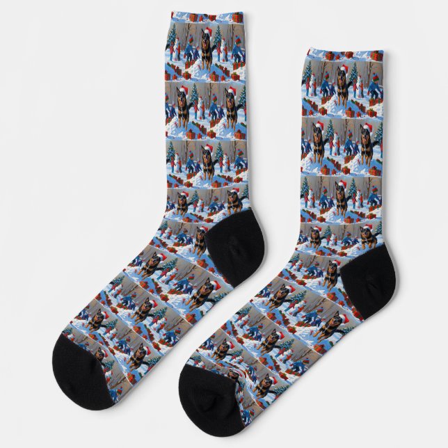 Chaussette Scène belge de Noël de Malinoi (Gauche)