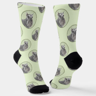 Chaussette Schnauzer Peinture Giant Standard Décroché Chien A