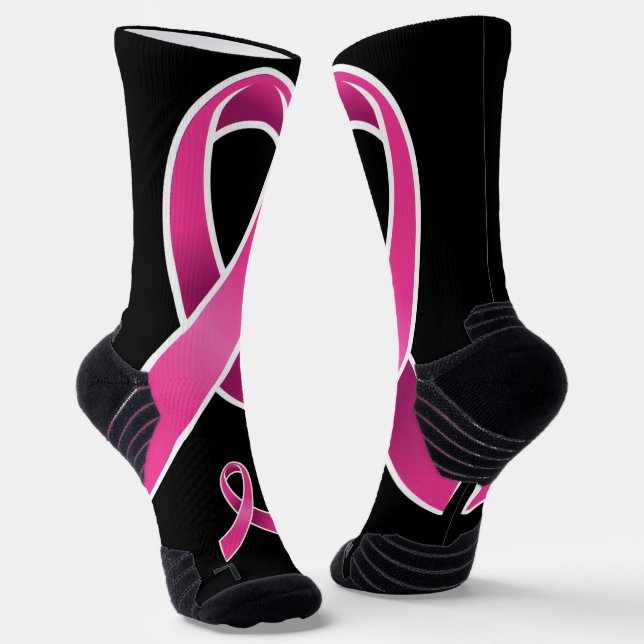 Chaussette Sensibilisation au cancer du sein (Angulaire)