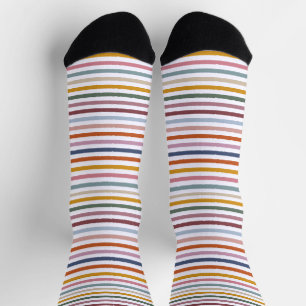 Chaussette Sentiers Echo Striped Sustainable Socks - Multicol