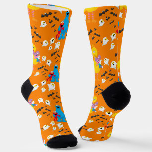 Chaussette Sesame Street Halloween chauves-souris et fantômes