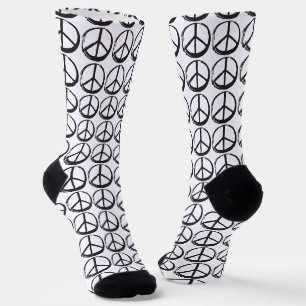 Chaussette Signe du symbole de la PAIX - Hippie des années 60