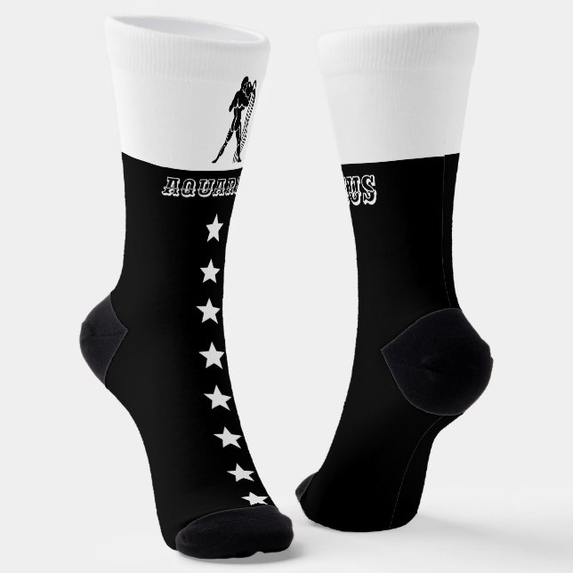 Chaussette signe Zodiac Aquarius (Angulaire)