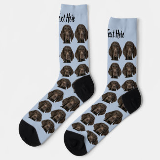 Chaussette Simple Custom Dog Pet Photo Personalized Text Sock