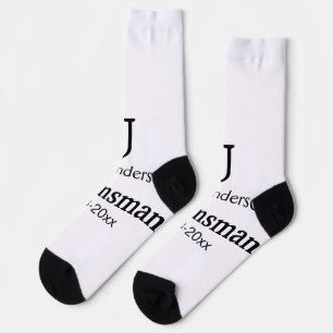 Chaussette SIMPLE MINIMAL ajouter votre nom toiletteur person