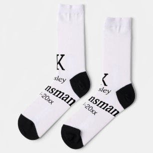 Chaussette SIMPLE MINIMAL ajouter votre nom toiletteur person