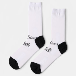 Chaussette SIMPLE MINIMAL.CUTIE AJOUTEZ NOM BÉBÉ Baby shower
