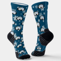 Ski Goggers Mountain Skier Snowboarder Navy Blue