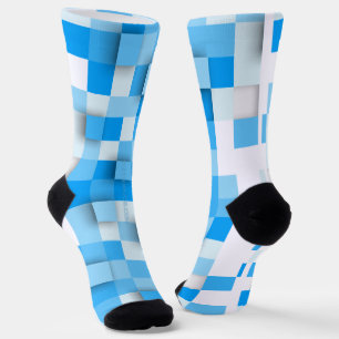 Chaussette SlipperyJoe's carré artwork mosaïque moderne trois