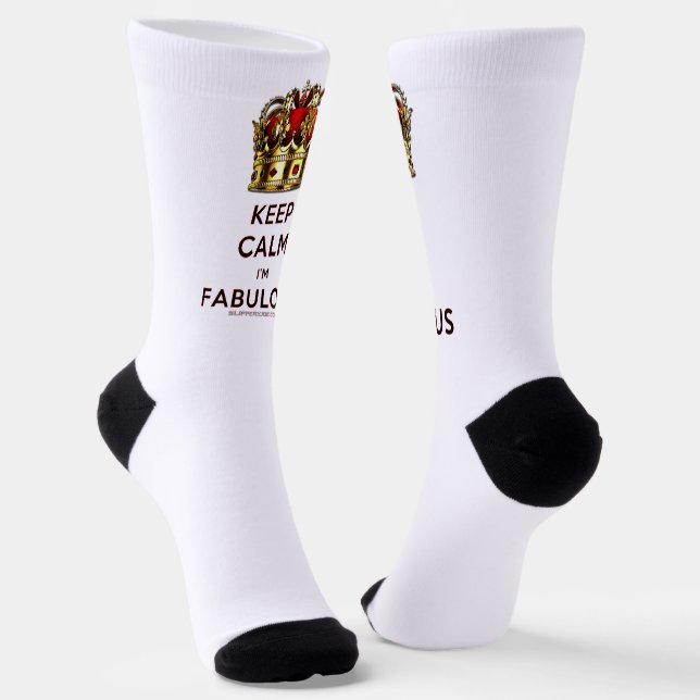 Chaussette SlipperyJoe's garder calme fabuleux couronne spect (Angulaire)