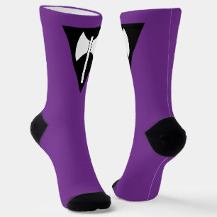 Chaussette SlipperyJoe's Lesbian Pride drapeau labrys symbole