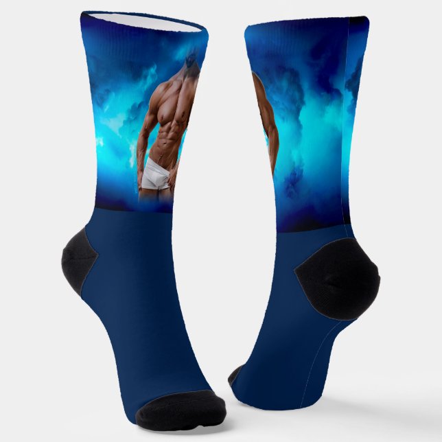 Chaussette SlipperyJoe's musculaire barbu homme sous-vêtement (Angulaire)