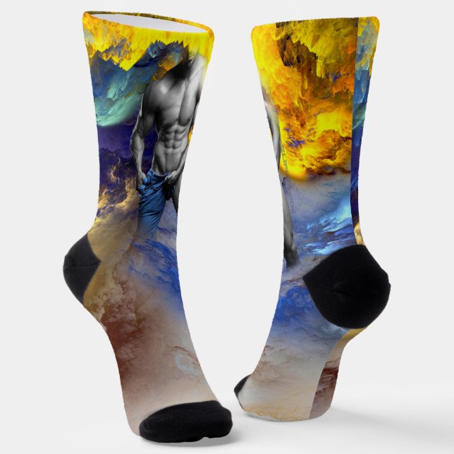 Chaussette SlipperyJoe's musculaire physique chemise vapeur (Angulaire)