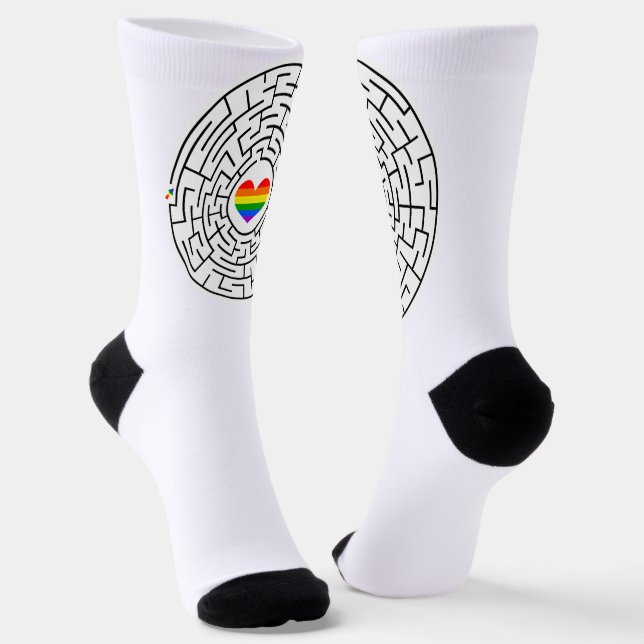 Chaussette SlipperyJoe's orgueil labyre de labyrinthe de flèc (Angulaire)
