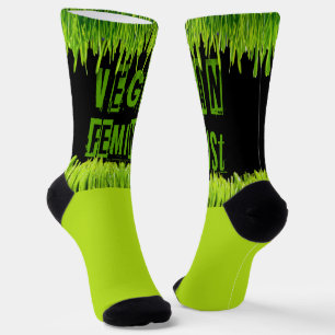 Chaussette SlipperyJoe's veganisme féministe attention-grabbi