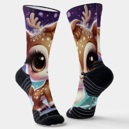 Chaussette Snowflake Sparkle Baby Reindeer