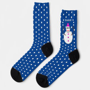 Chaussette Snowlady de Noël Jongler boules de neige amusant