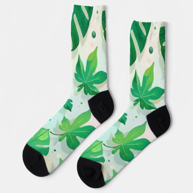 Chaussette Socks of Leaves (Gauche)