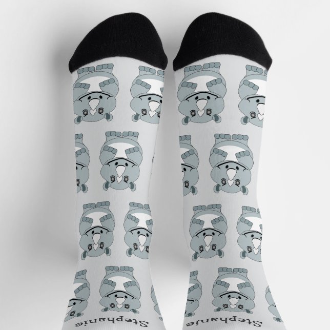 Chaussette Socks Rhinoceros Design (Haut)