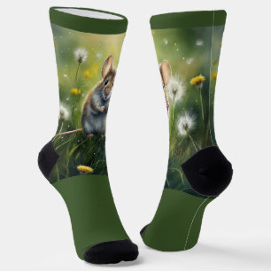Chaussette Souris dans les Dandelions