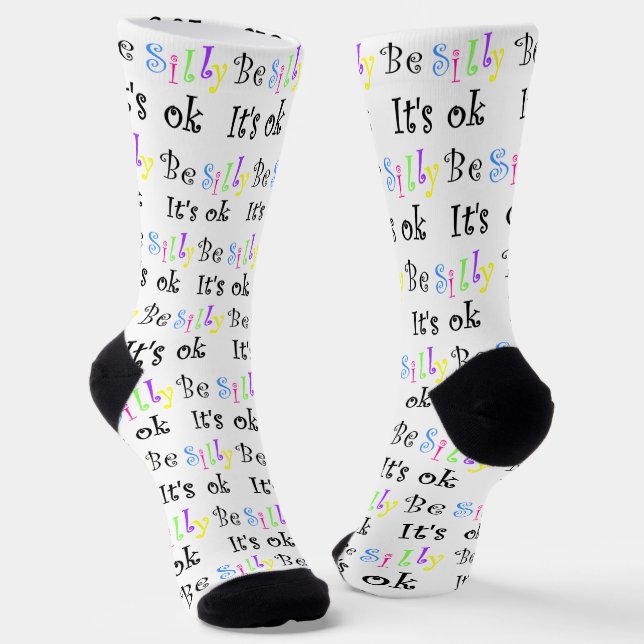 Chaussette Soyez idiot, ça va ! Chaussettes d'équipage (Angulaire)