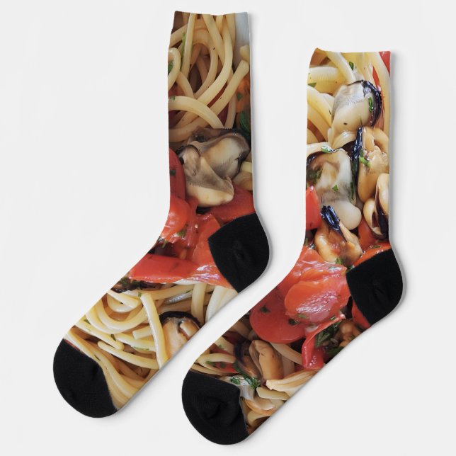 Chaussette Spaghetti avec des moules Chaussettes de l'équipag (Gauche)