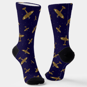 Chaussette Spitfire Avions Aviation Thème