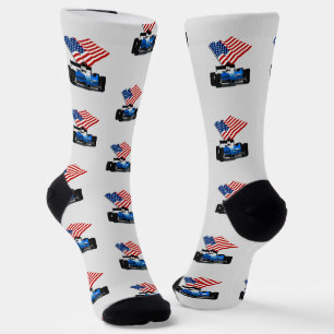Chaussette Sport automobile Drapeau Américain