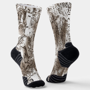 Chaussette "Squelette (Abstrait)" Chaussettes d'équipage
