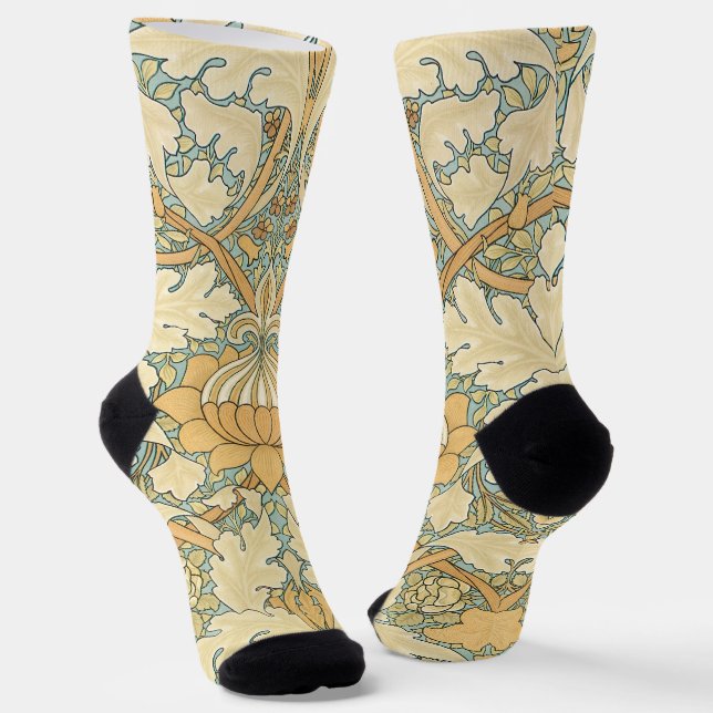 Chaussette St. James par William Morris, Acanthus Feuille (Angulaire)