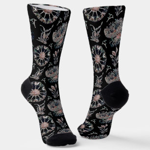 Chaussette Starfish Jellyfish Seawey Black Motif