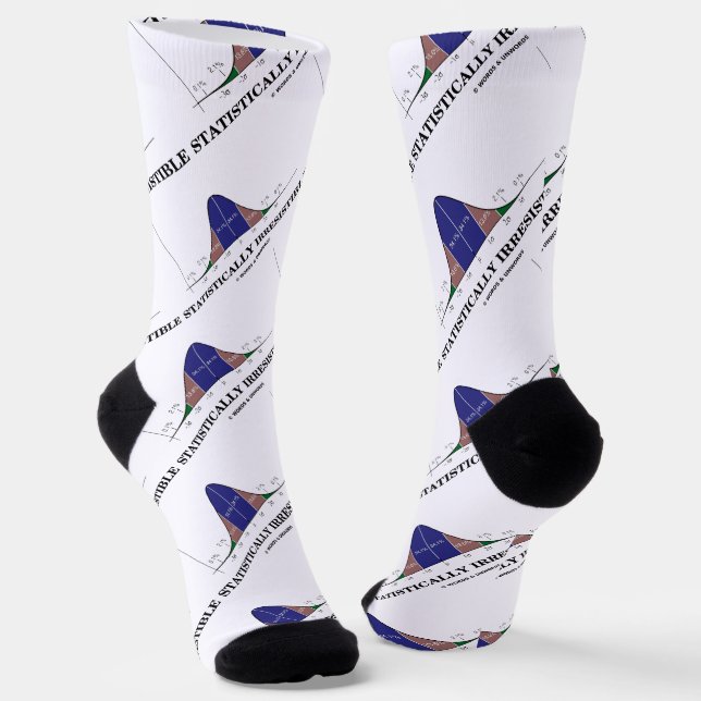 Chaussette Statistique Irrésistible Geek  Humour (Angulaire)