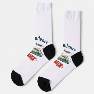 Chaussette Statue de la Liberté Jour de l'Indépendance drôle