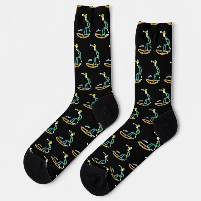Chaussette Stickman de surf (Gauche)