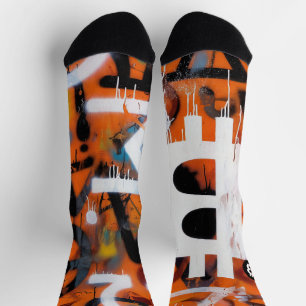 Chaussette Street Art "Bitcoin Graffiti" (Style #2)