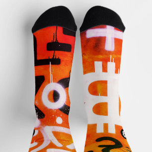 Chaussette Street Art "Bitcoin Graffiti" (Style #6)