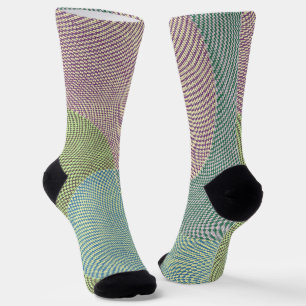 Chaussette Style Rétro Houndstooth Chaussettes Motifs folles