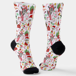 Chaussette Sucres de canne de Noël de chèvre