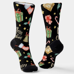 Chaussette Sucres de canne Motifs de Noël, Bas