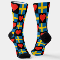 Suède Drapeau Coeur Motif Fun Swedish Pride