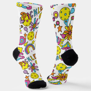 Chaussette Super blanc, années 90, pour cool pickleballer :)