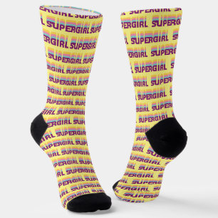 Chaussette Supergirl Retro Colorshift Graphic