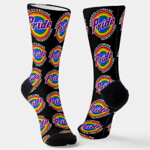 Chaussette Supprimer les taches d'orange têtu mois de fierté 