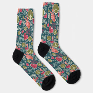 Chaussette Symbole de la Paix affiche du pacifisme