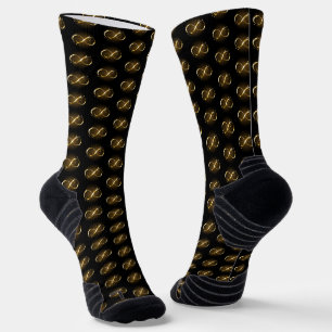 Chaussette Symbole d'infini doré