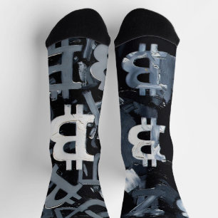 Chaussette Symboles de Bitcoin (Style : A)